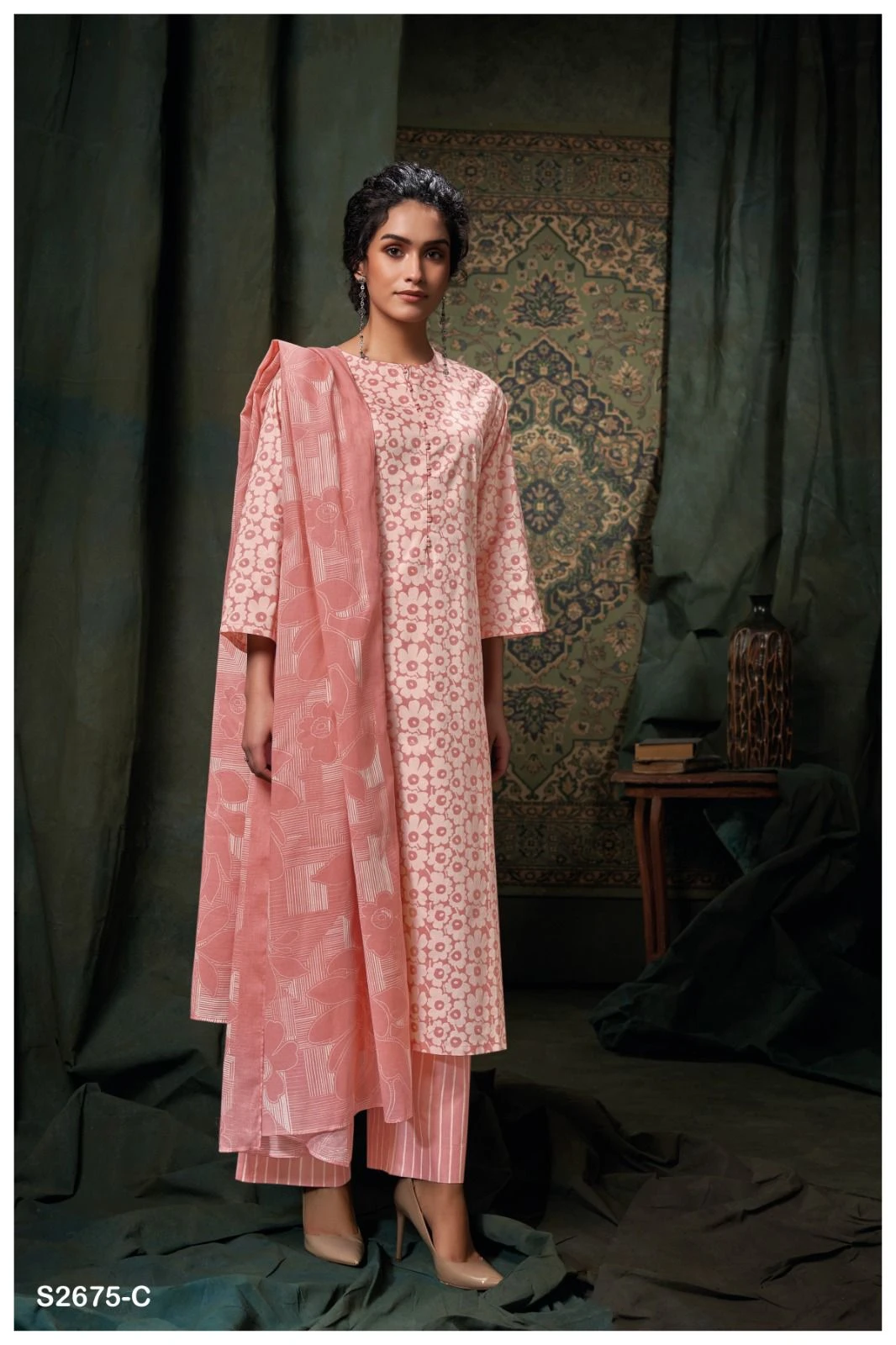 Ganga Takshvi 2675 Premium Cotton Printed Wholesale Fancy Salwar Suit Catalog — Wholesale Salwar Suits, Ganga wholesale from Surat - Gallery Image 2